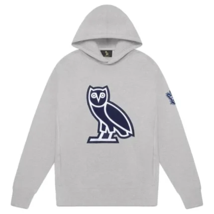 OVO Grey Toronto Maple Leafs Chenille Owl Hoodie