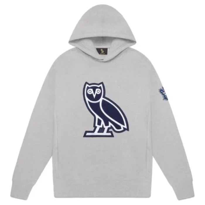 OVO Grey Toronto Maple Leafs Chenille Owl Hoodie
