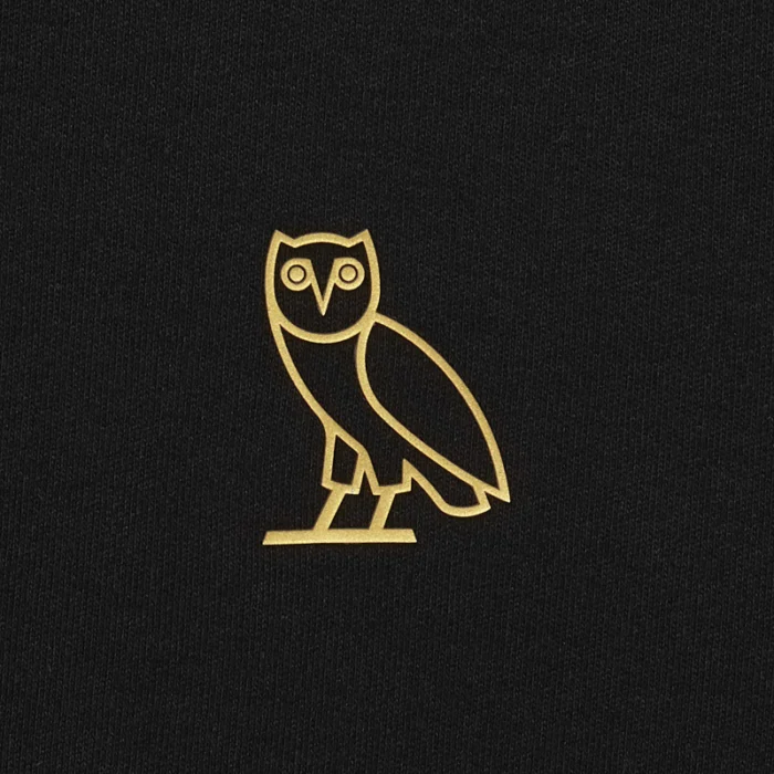 Ovo Black Essentials Hoodie logo