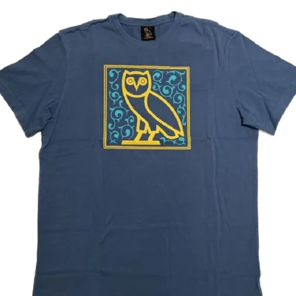 Ovo Calligraphy Tile Blue Shirt