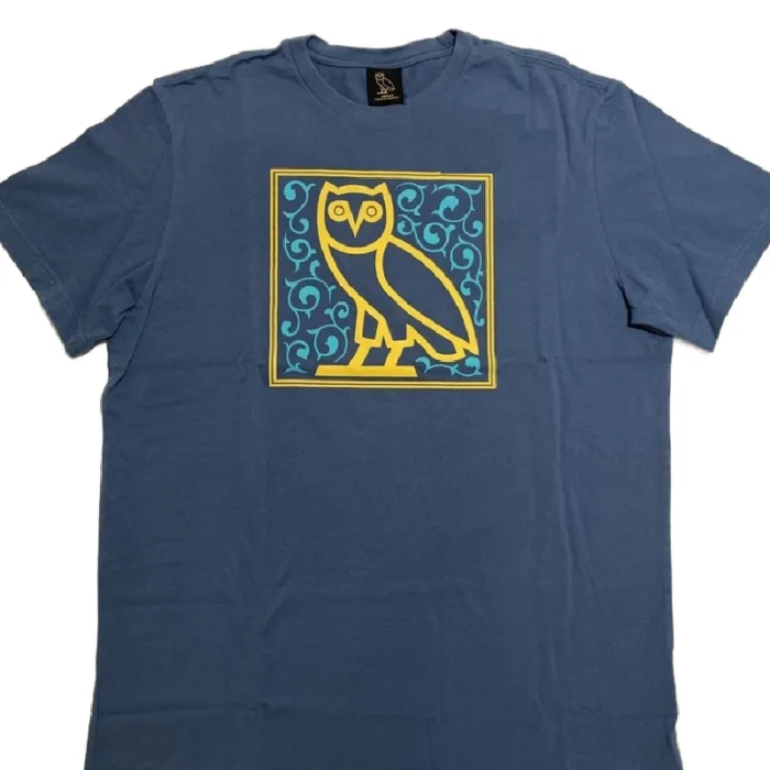 Ovo Calligraphy Tile Blue Shirt