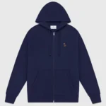 Ovo Classic Full Zip Navy Hoodie