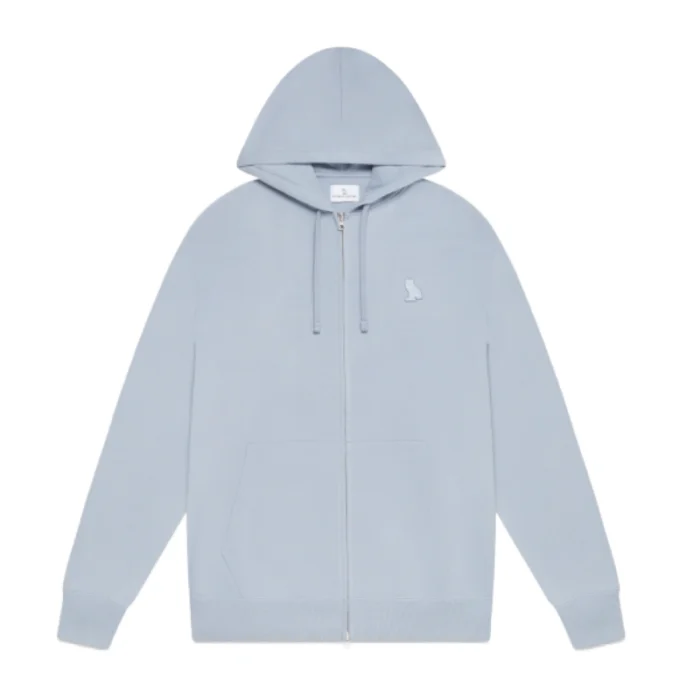 Ovo Classic Full Zip Storm Blue Hoodie