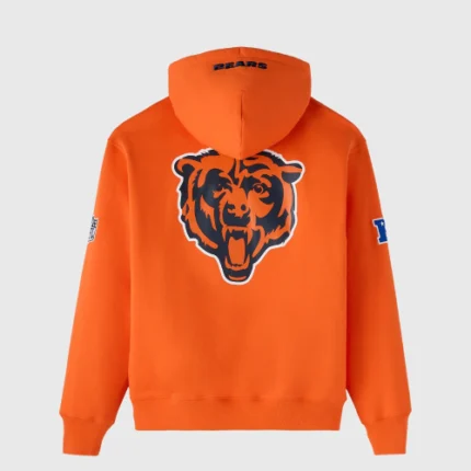 Ovo Orange NFL Chicago Bear Hoodie-back