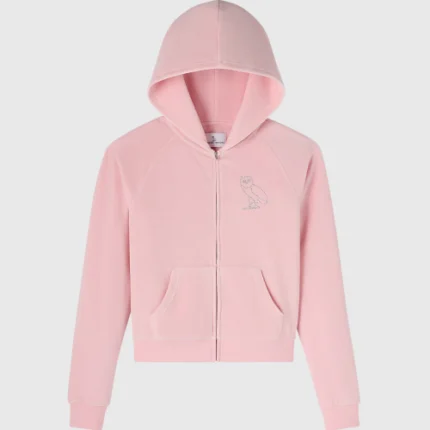 Ovo Pink Zip up Hoodie