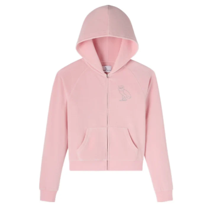 Ovo Pink Zip up Hoodie