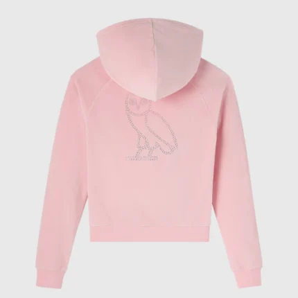 Ovo Pink Zip up Hoodie-back