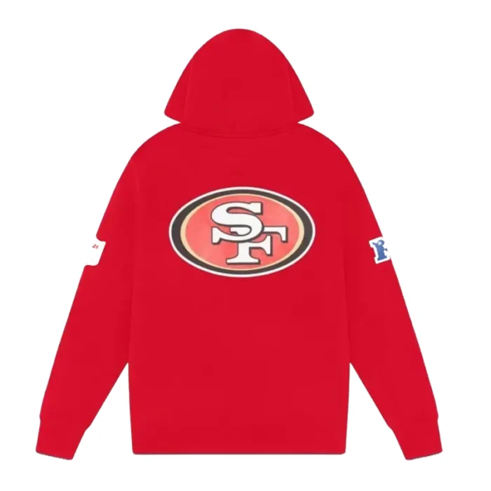 Ovo Red San Francisco 49ers Hoodie back