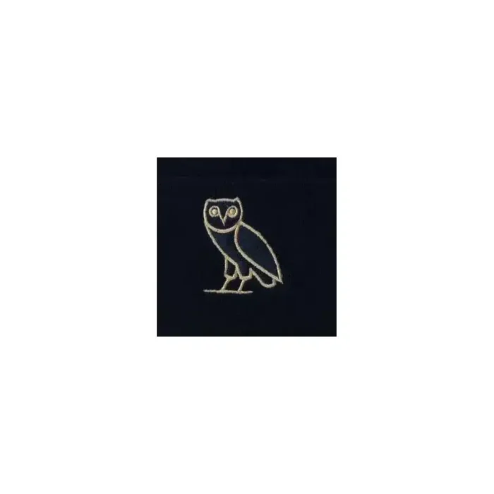 Ovo Black Classic Owl Beanie-design