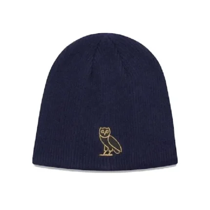 Ovo Navy Classic Owl Beanie