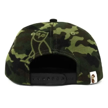 Bape X Ovo Woodland Camo Green Cap -back