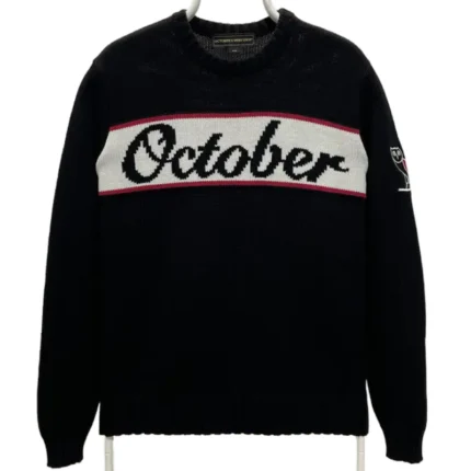 Ovo Christmas Black Crewneck Sweater