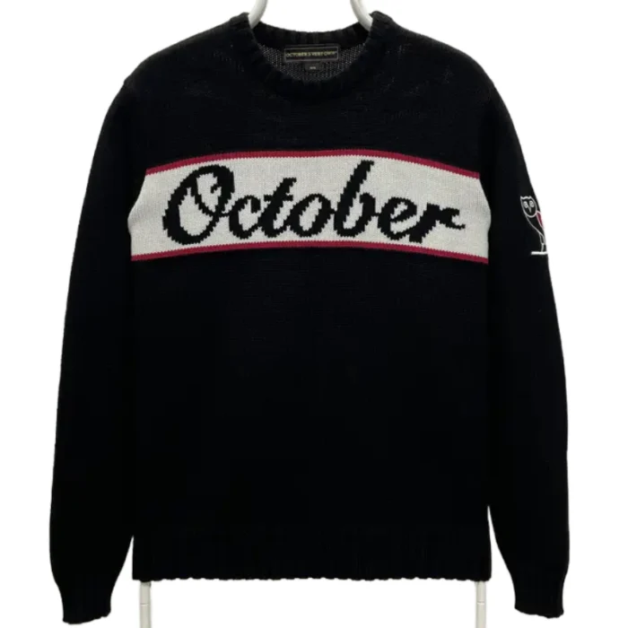 Ovo Christmas Black Crewneck Sweater