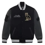 Ovo Collegiate Black Varsity Jacket