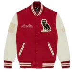Ovo Collegiate Red Varsity Jacket