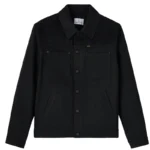Ovo Construction Wordmark Denim Black Jacket