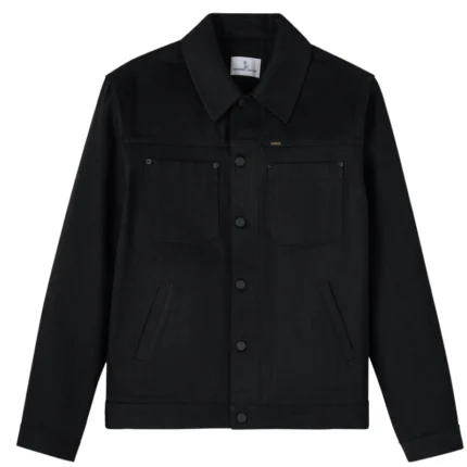 Ovo Construction Wordmark Denim Black Jacket