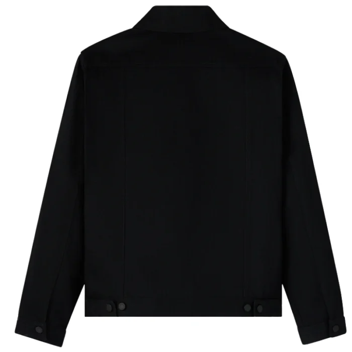 Ovo Construction Wordmark Denim Black Jacket back