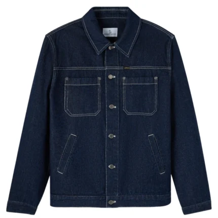 Ovo Construction Wordmark Denim Indigo Jacket