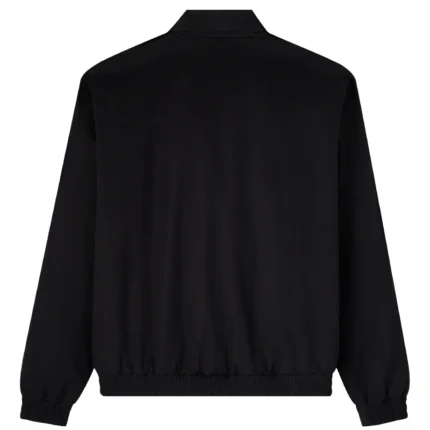 Ovo Full Zip Coaches Denim Black Jacket-back