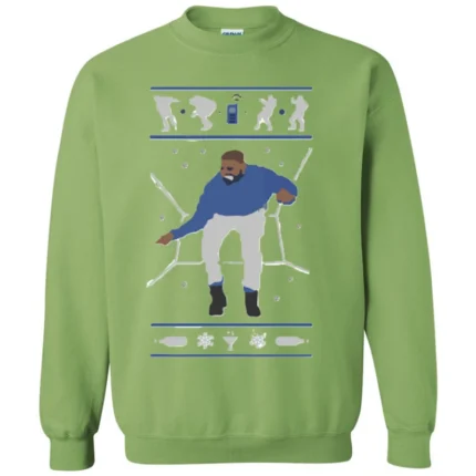Ovo Hotline Bling Ugly Drake Crewneck Lime Sweater