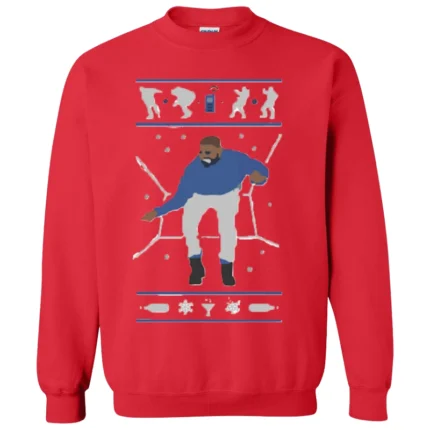 Ovo Hotline Bling Ugly Drake Crewneck Red Sweater