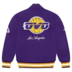 Ovo LA Lakers Varsity Purple Jacket