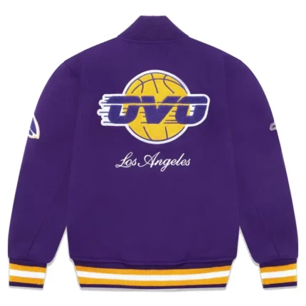 Ovo LA Lakers Varsity Purple Jacket