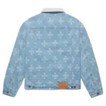 Ovo Monogram Denim Trucker Light Indigo Jacket-back