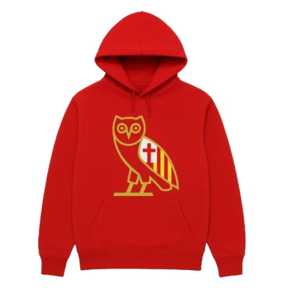 Ovo OG Owl Barcelona Red Hoodie