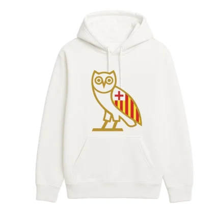 Ovo OG Owl Barcelona White Hoodie
