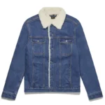 Ovo Shearling Denim Blue Jacket