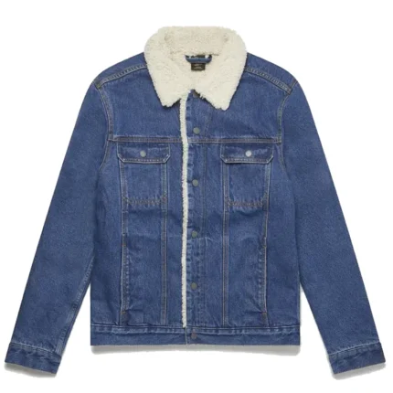 Ovo Shearling Denim Blue Jacket