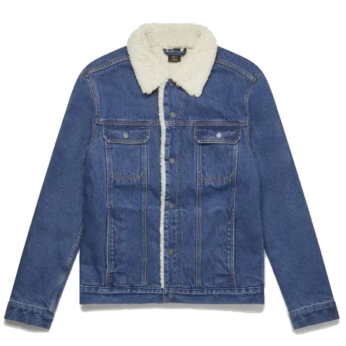 Ovo Shearling Denim Blue Jacket