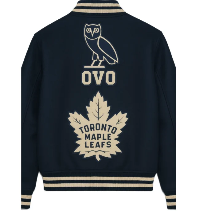 Ovo Toronto Maple Leafs Black Jacket-back