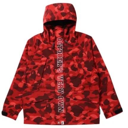 Ovo x Bape Camo Red Jacket