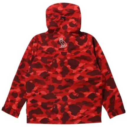 Ovo x Bape Camo Red Jacket