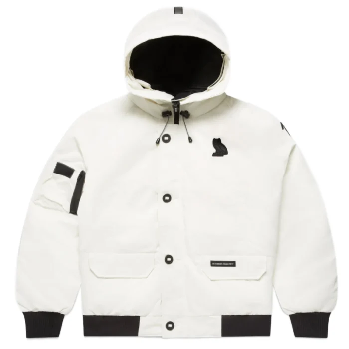Ovo x Canada Goose Chilliwack White Bomber Jacket