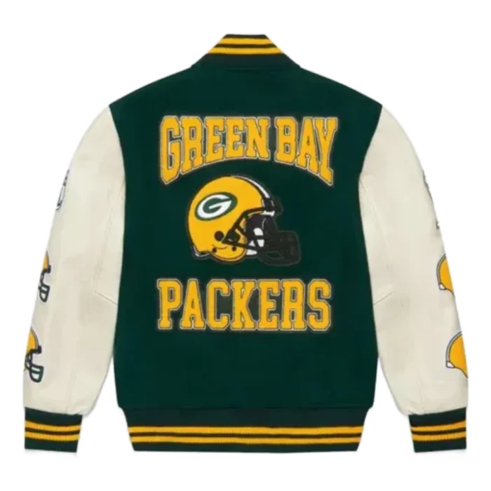 Ovo x NFL Green Bay Packers Varsity Jacket back