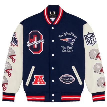 Ovo x NFL New England Patriots Varsity Navy Jacket