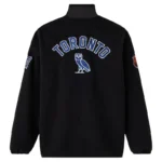 Ovo x NHL Toronto Maple Leafs fleece Full Zip Black Jacket-back