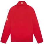 Ovo x Nfl San Francisco 49ers Half Zip Mock Neck Red Sweater-back