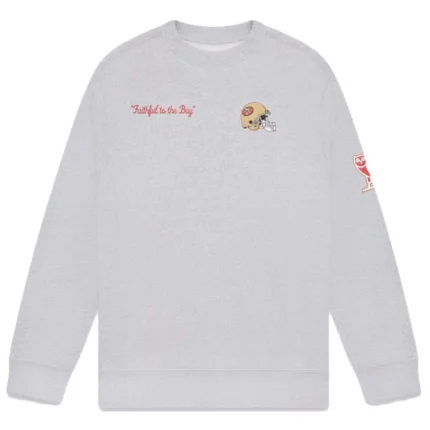 Ovo x Nfl San Francisco 49ers Heather Grey Crewneck