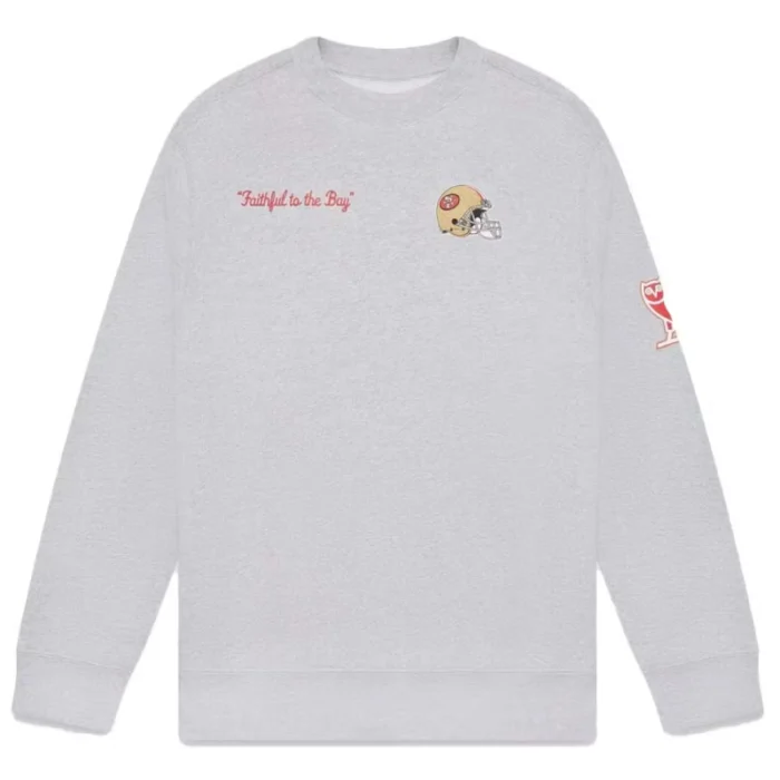 Ovo x Nfl San Francisco 49ers Heather Grey Crewneck