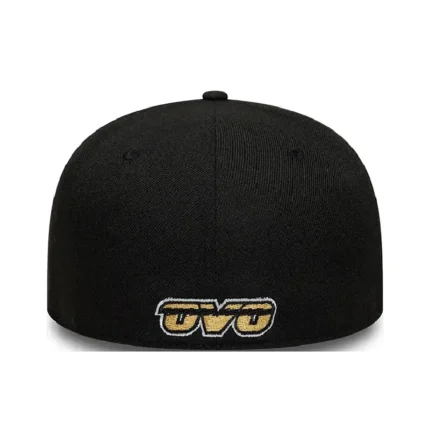 Ovo x Toronto Raptors 59Fifty Black Hat-back