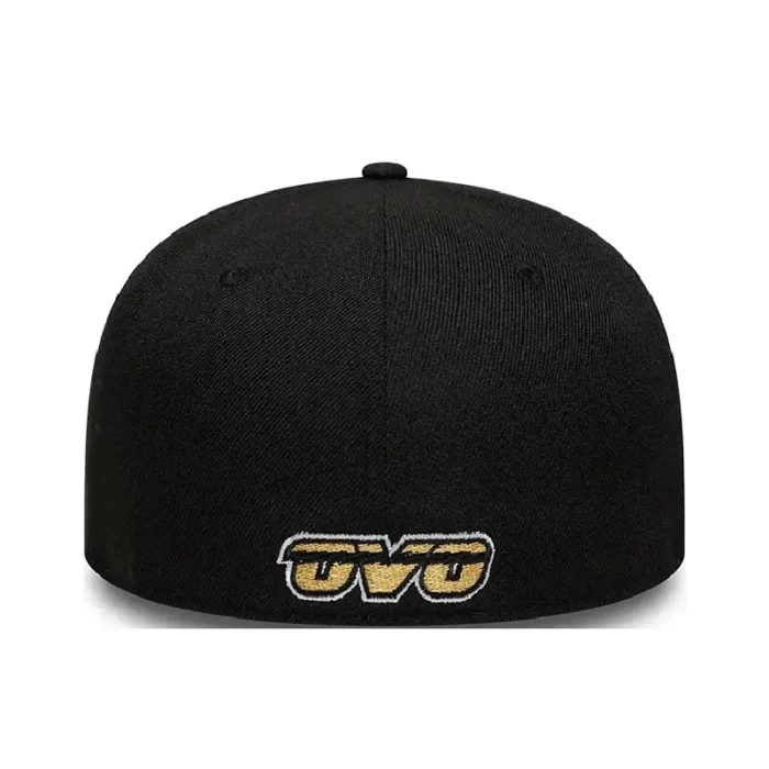 Ovo x Toronto Raptors 59Fifty Black Hat-back